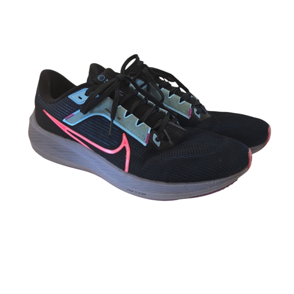 Nike Air Zoom Pegasus 40 SE - Black, Blue, and Pink - Men's 11.5